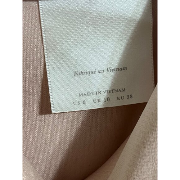 BHLDN Cali Satin Cowl Neck Midi Dress Beige size US 6 - Picture 8 of 16